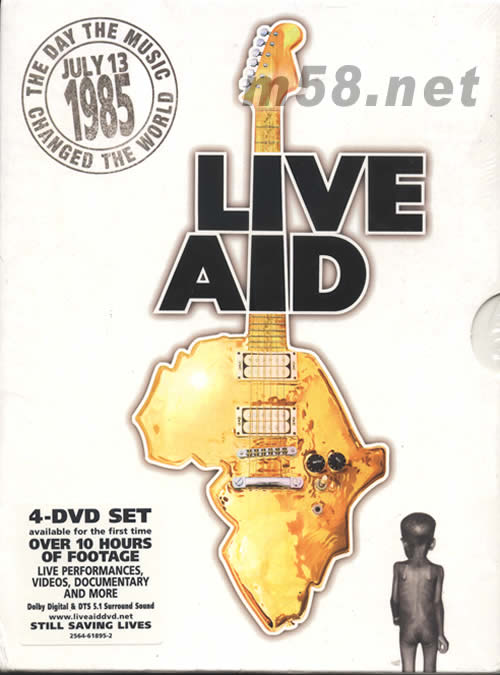 LIVE AID THE DAY THE MUSIC JULY 13 1985 DTS版專輯正面圖片