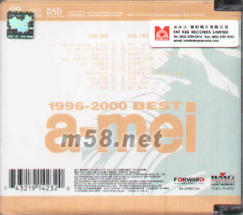 1996-2000 妹力新世紀SACD專輯背面圖片