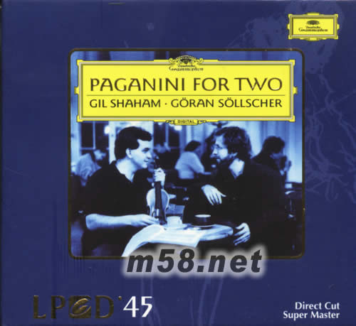 PAGANINI FOR TWO WORK FOR VIOLIN AND GUITAR 帕格尼尼 小提琴與吉它合奏LPCD專輯正面圖片