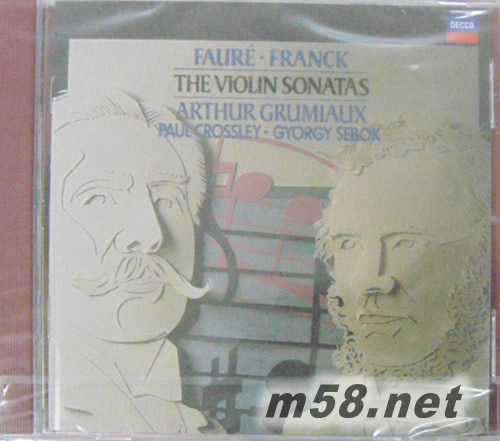 法朗克、佛瑞:小提琴奏鳴曲 Fauré、Franck: Violin Sonatas專輯正面圖片