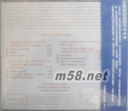 吉他協奏曲選(企鵝三星)專輯背面圖片