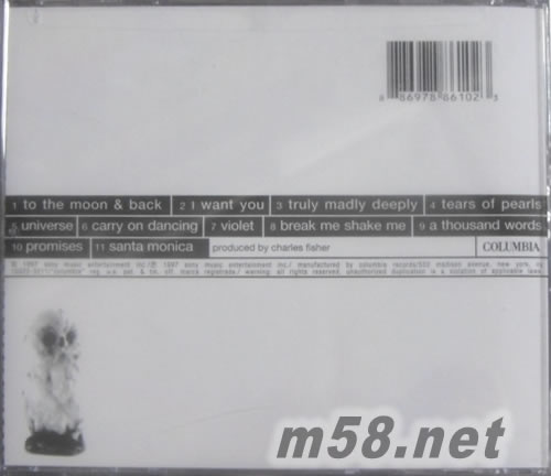 SAVAGE GARDEN專輯背面圖片