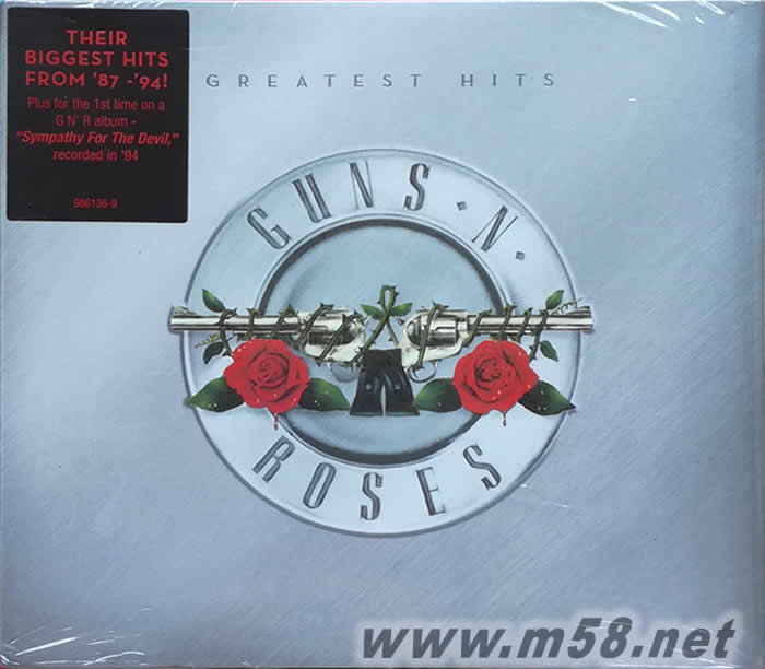 GUNS N ROSES GREATEST HITS CD專輯正面圖片
