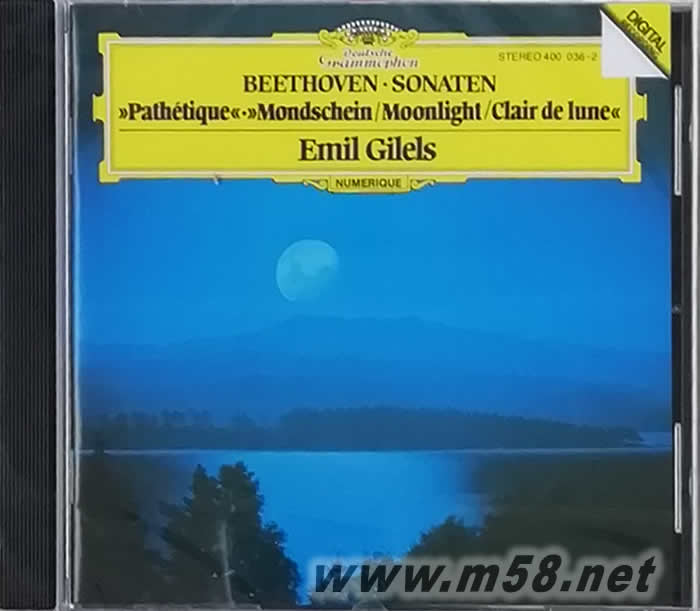 Beethoven:Piano Sonatas : No.8(Pathetique), No.13, No.14貝多芬:鋼琴奏鳴曲-悲愴&月光..等((古典愛好者必備)專輯正面圖片