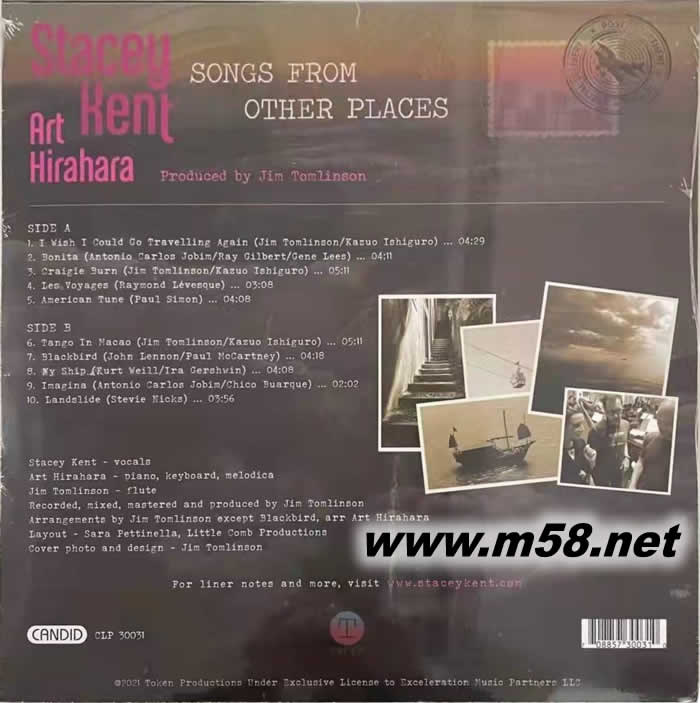 SONGS FROM OTHER PLACES 雙黑膠專輯背面圖片