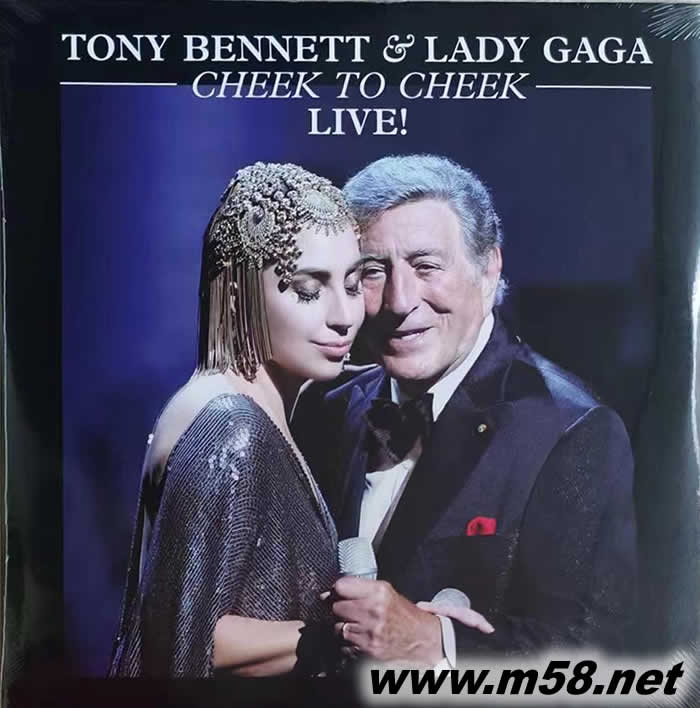 爵士女神與托尼 CHEEK TO CHEEK LIVE 演唱會 黑膠專輯正面圖片